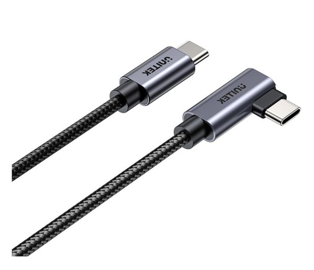 UNITEK Kabel USB-C kątowy 90° PD 100W 3m C14123BK-3M - 1233985 - zdjęcie 2